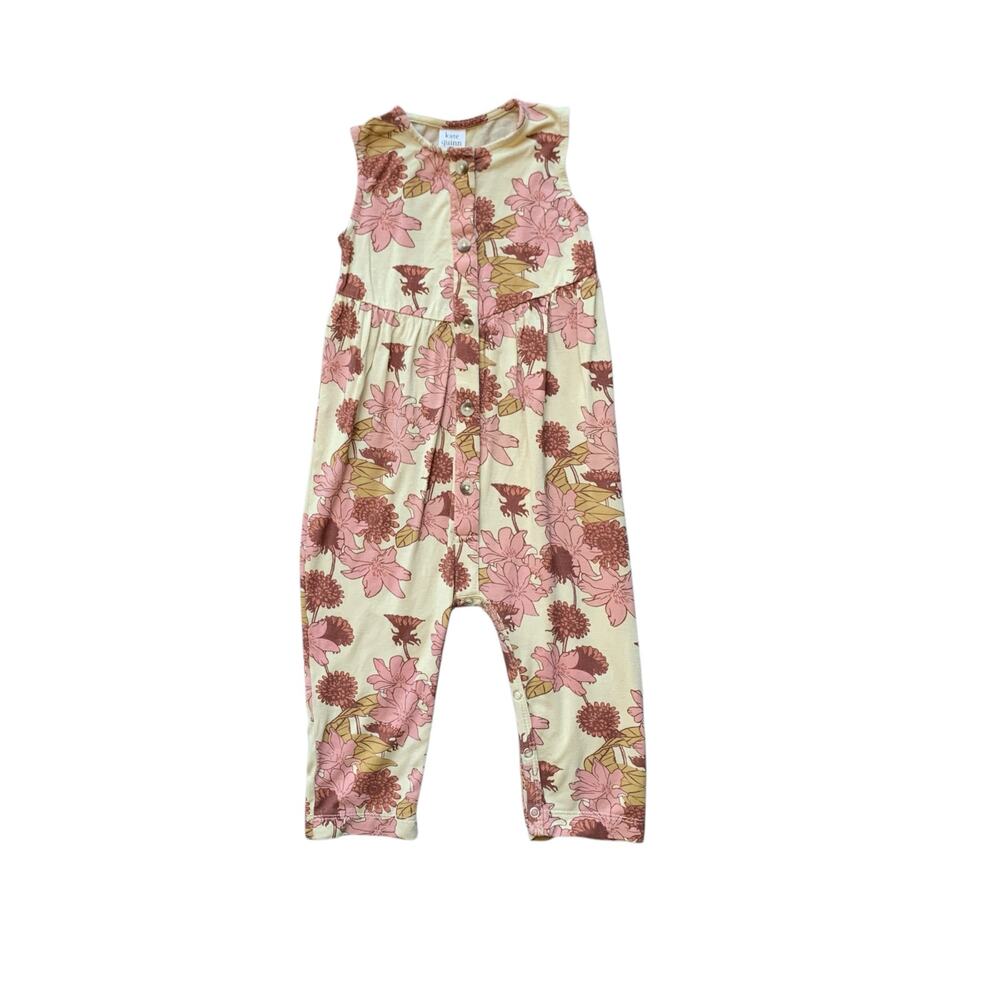 Kate Quinn Organics Bamboo Retro Flower Jumpsuit